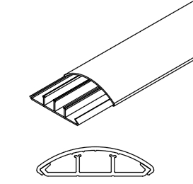 ARNOCANALI S.P.A - ARNKP1252.3 CANALE SOPRAPAVIMENTO 50X12 BIANCO