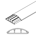 ARNOCANALI SPA - ARNKP1252.3 CANALE SOPRAPAVIMENTO 50X12 BIANCO