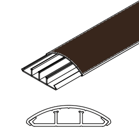 ARNOCANALI S.P.A - ARNKP1252.5 CANALE SOPRAPAVIMENTO 50X12 MARRONE