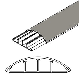 ARNOCANALI S.P.A - ARNKP1873.1 CANALE SOPRAPAVIMENTO 75X18 GRIGIO