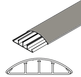 ARNOCANALI S.P.A - ARNKP1873.1 CANALE SOPRAPAVIMENTO 75X18 GRIGIO