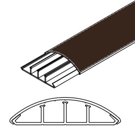 ARNOCANALI S.P.A - ARNKP1873.5 CANALE SOPRAPAVIMENTO 75X18 MARRONE