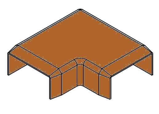 ARNOCANALI S.P.A - ARNKW1830.52 CURVA PIANA 30X18 LEGNO SCURO