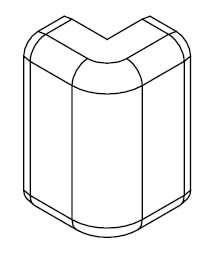 ARNOCANALI S.P.A - ARNSFA70.3 ANGOLO ESTERNO X KB72 BIANCO