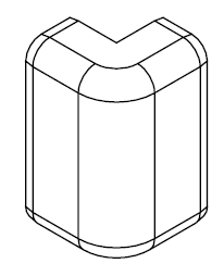 ARNOCANALI S.P.A - ARNSFA70.3 ANGOLO ESTERNO X KB72 BIANCO