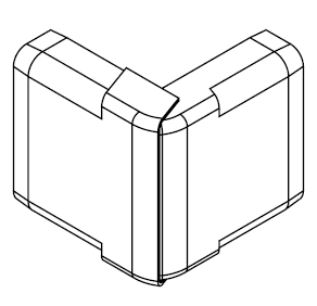ARNOCANALI S.P.A - ARNSFA100V.3 ANGOLO ESTERNO VAR. X KB103 BIANCO