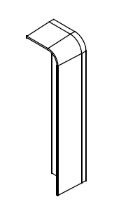 ARNOCANALI S.P.A - ARNSFE100R.3 TERMINALE DX PER KB103 BIANCO