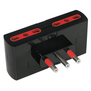 ARTELETA INTERNATION ARTRL.9246.N ADATT.QUADRUPLO 2P+T 16 10-16A NERO
