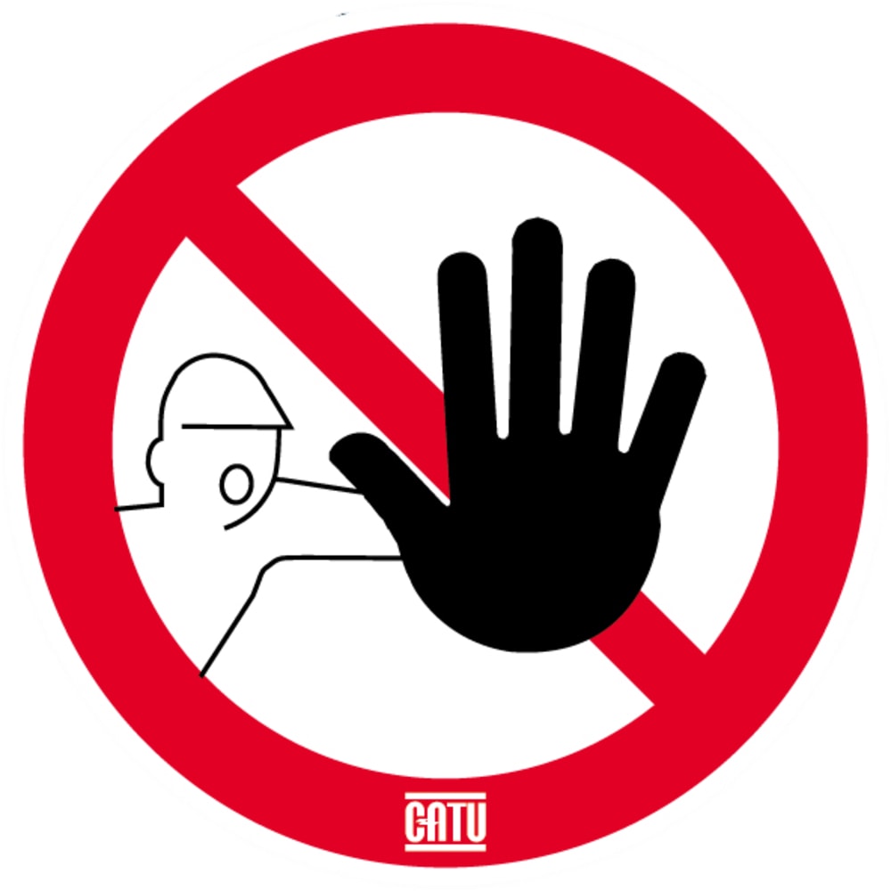 OCMEI S.R.L. - OCMAT-60/1 ETICHETTA VIETATO ENTRARE 100MM