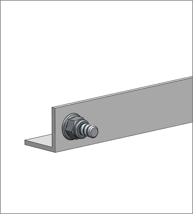 ALUSISTEMI - ALUATL086 CONTROVENTO PER SUPPORTI FISSI - IN ALLU