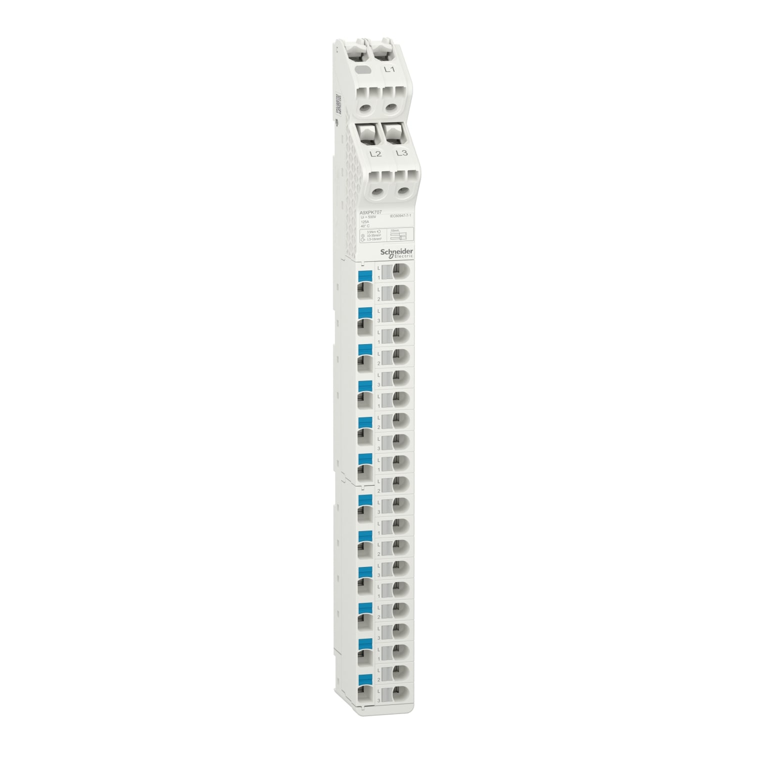 SCHNEIDER ELECTRIC SNRA9XPK707 MORS. VERT. VDIS 125A 33 CONNESSIONI