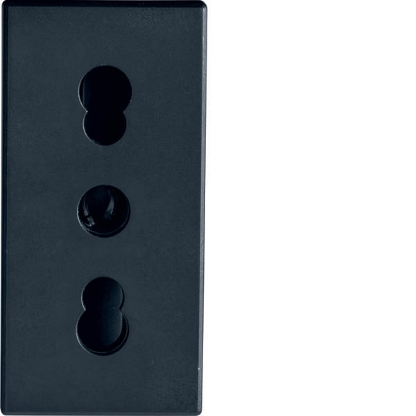 BOCCHIOTTI SPA IBOB02858 PRS BIV.2P+T 16A BK PRESA BIVALENTE