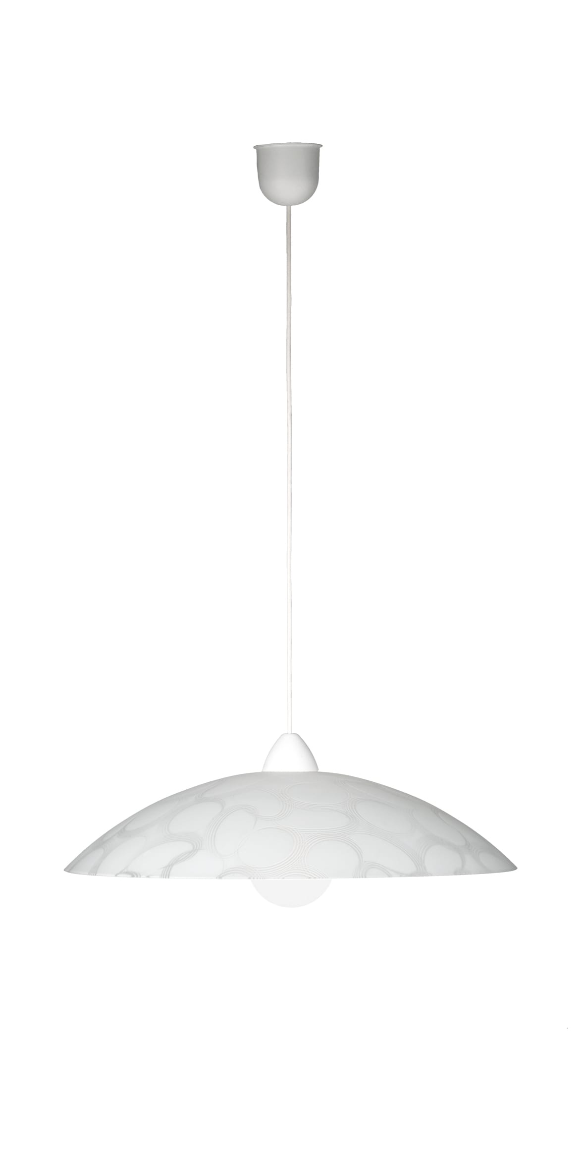 ROSSINI ILLUMINAZI - RSSBAL001 SOSPENSIONE VETRO DECORO FILI ARG.