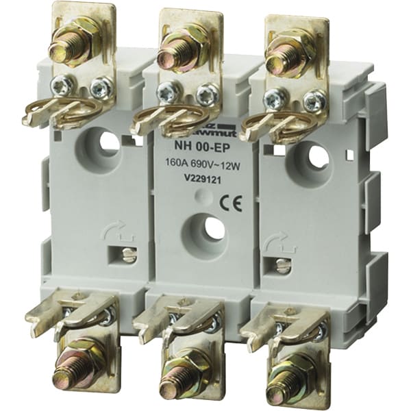 MERSEN ITALIA SPA - XESBB003EPRBLOC BASI PER FUS. NH00 PLASTICA 3P BB003EPRB