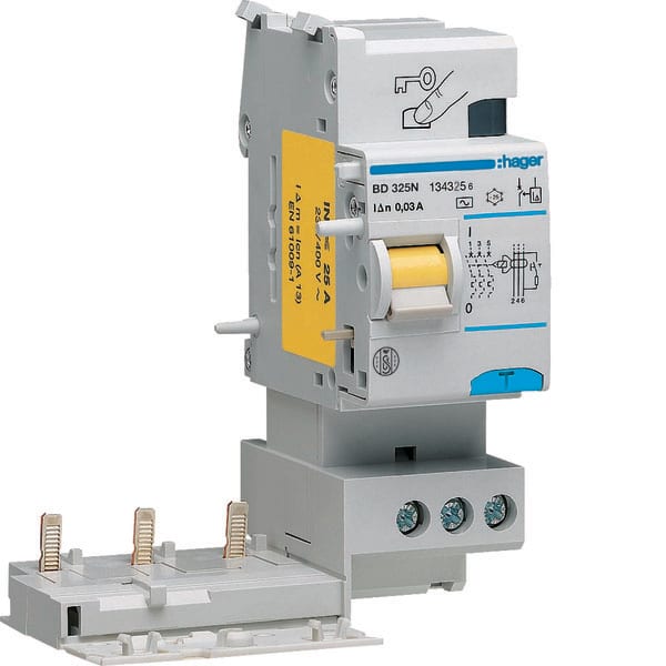 HAGER HAGBD325N B. DIFF. 3P 30MA <25A A 3M