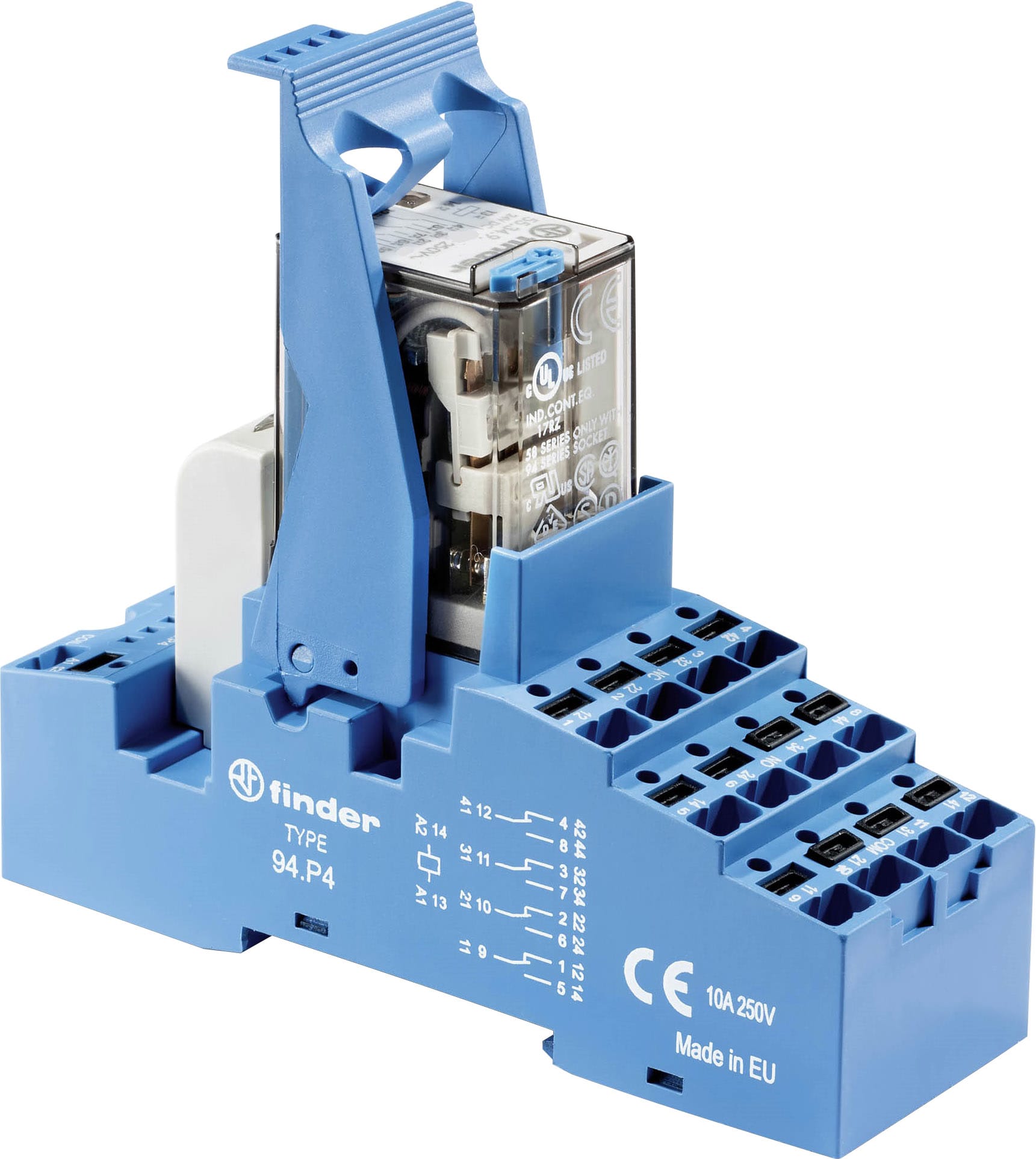 FINDER S.P.A. - FIN58P490240050SPA INTERFACCIA MOD. A RELE 4 CONTATTO PUSH-