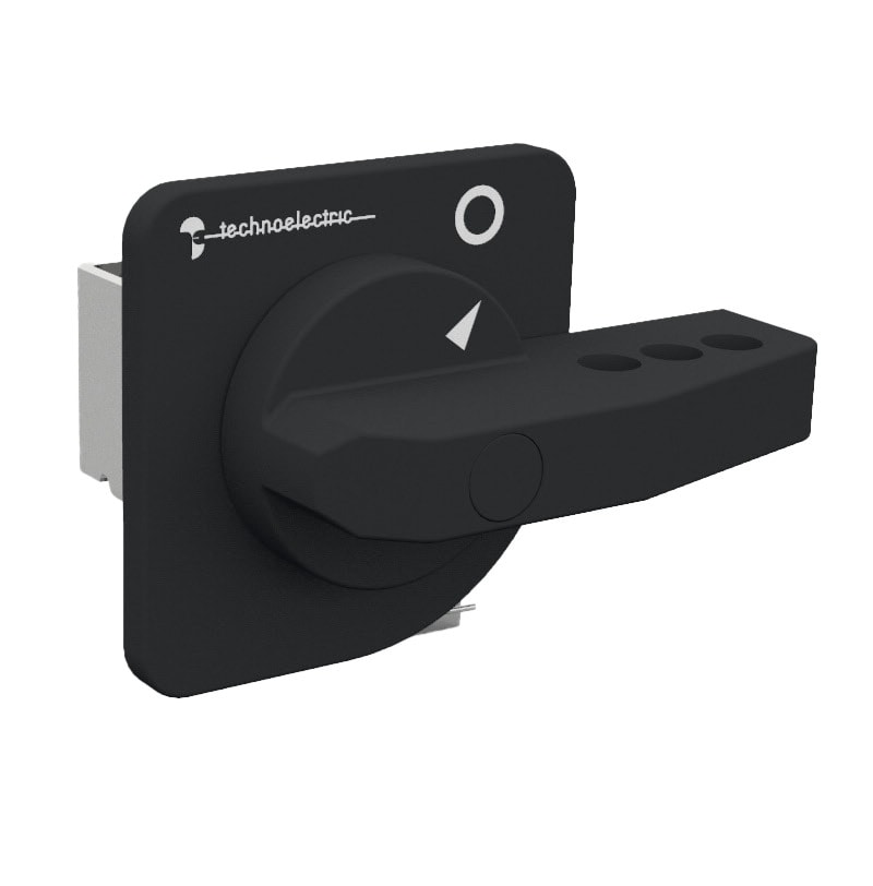 TECHNOELECTRIC SRL TEH18001 MANIGLIA BLOCCO PORTA NERA 70MM