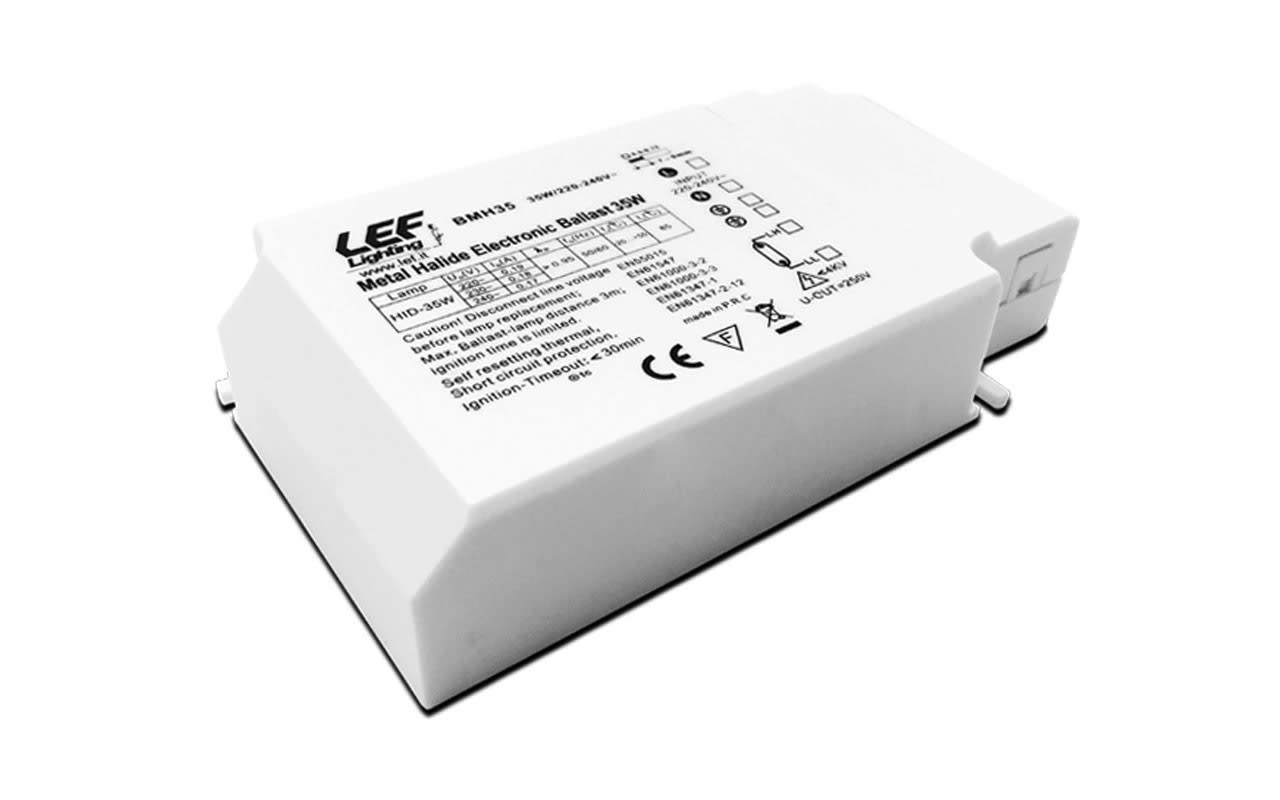 L.E.F. SRL - LEFBMH35 ALIMENTATORE ELETTRONICO PER LAMPADE A SCARICA IODURI METALLICI (M) 35W 0,18A