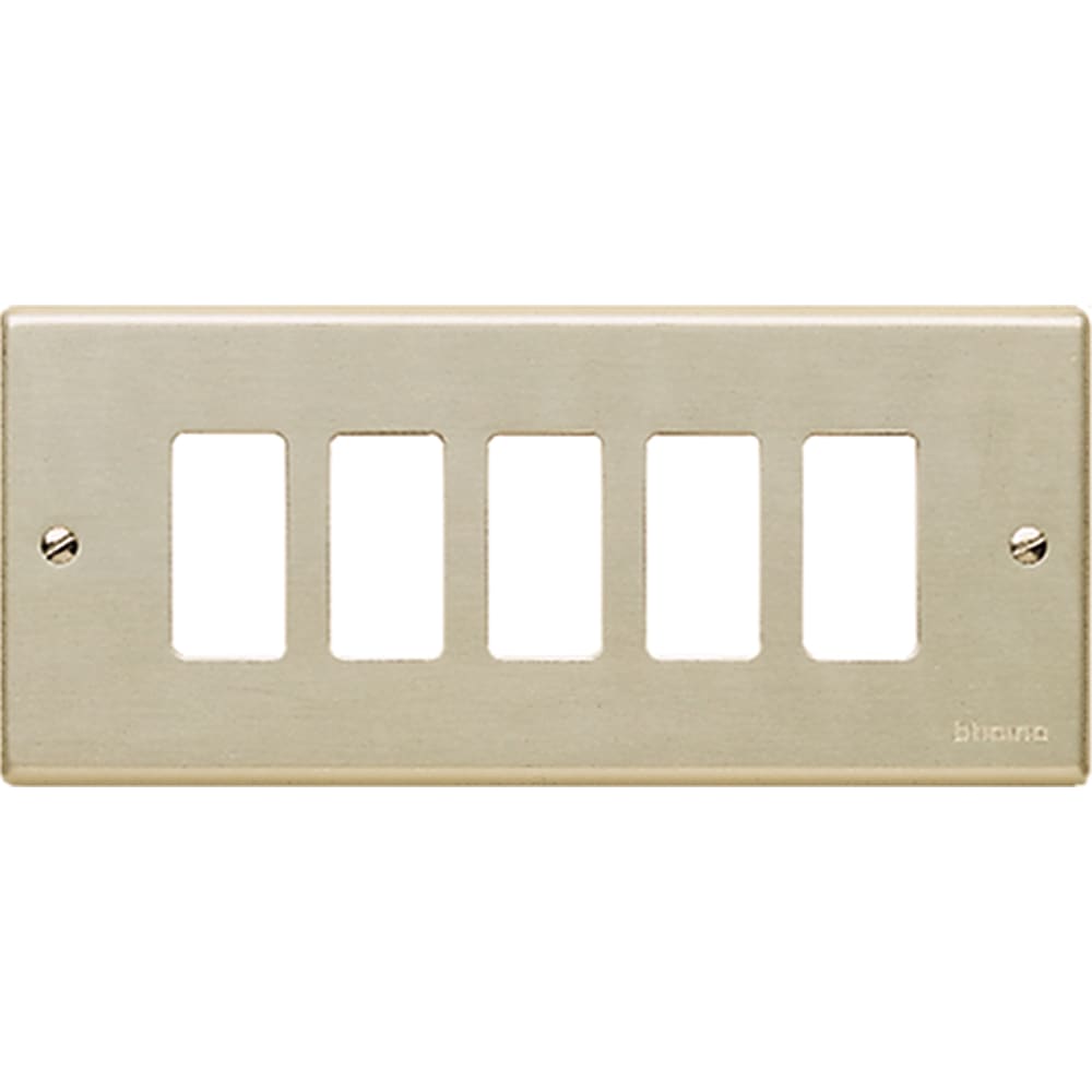 BTICINO BTI505/5 MAGIC - PLACCA CON VITI A 5 POSTI OXIDAL