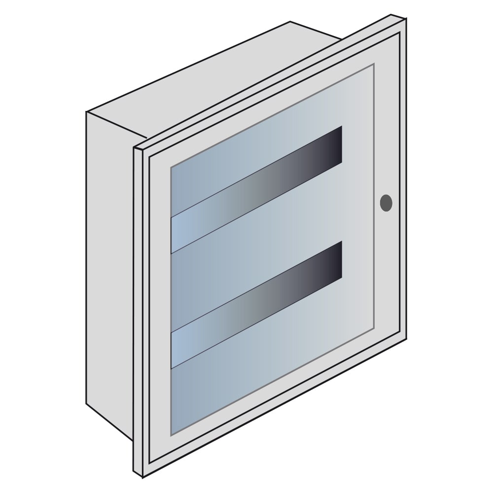 BTICINO BTIE209C/24D BTDIN - QUADRO DA INCASSO LAMIERA 24 DIN