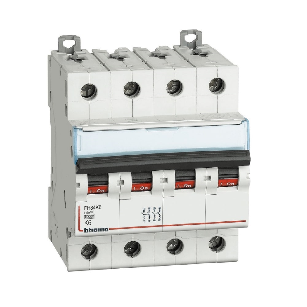 BTICINO BTIFH84K6 BTDIN100 - MAGNETOT 4P CURVA K 6A 10KA