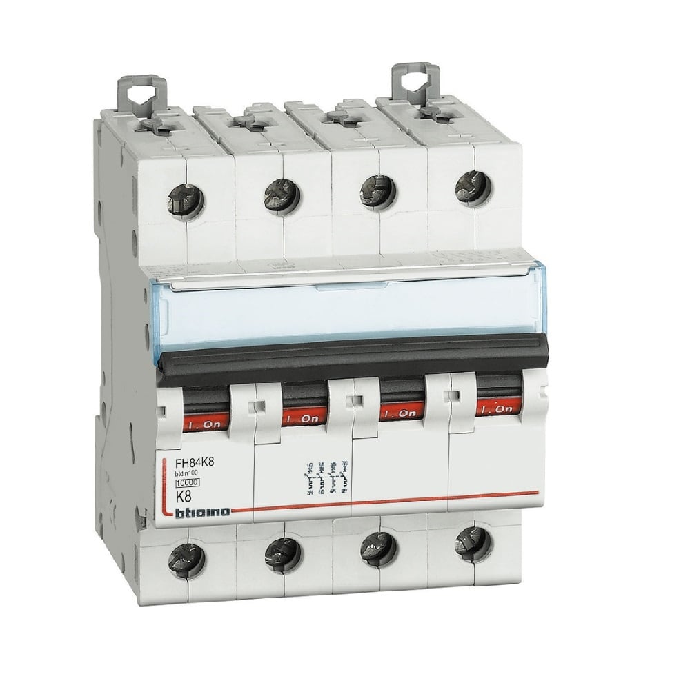 BTICINO BTIFH84K8 BTDIN100 - MAGNETOT 4P CURVA K 8A 10KA