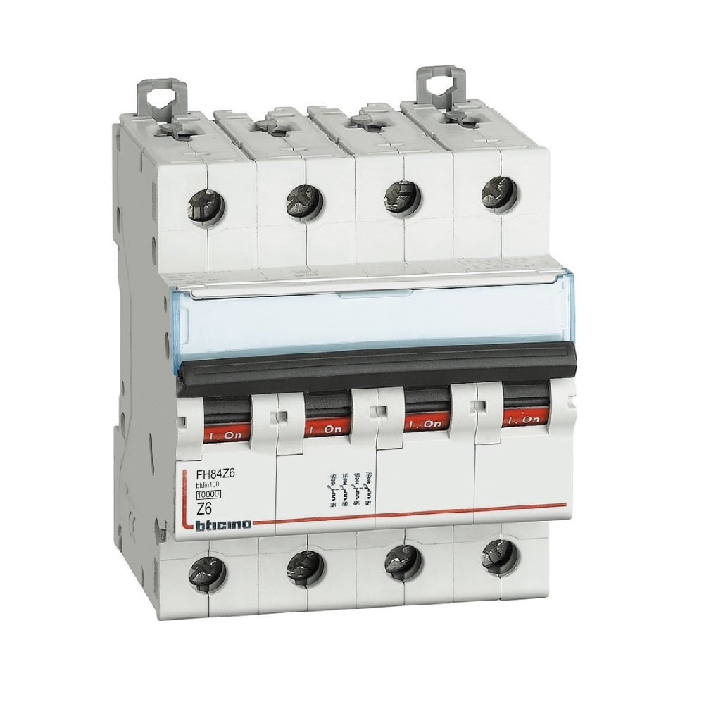 BTICINO BTIFH84Z6 BTDIN100 - MAGNETOT 4P CURVA Z 6A 10KA