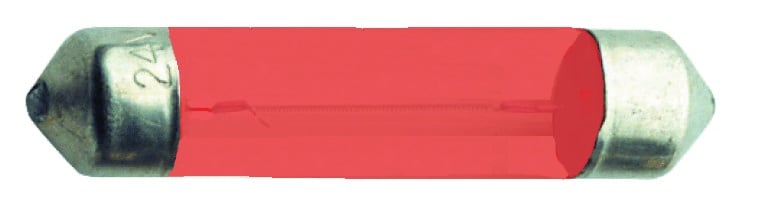 BTICINO S.P.A. - BTI11012R ACCESSORI - LAMPADA S6X30 12V 3W ROSSA