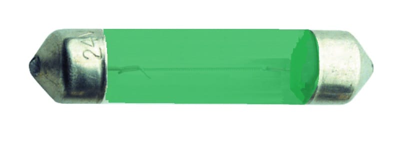 BTICINO S.P.A. - BTI11012V ACCESSORI - LAMPADA S6X30 12V 3W VERDE