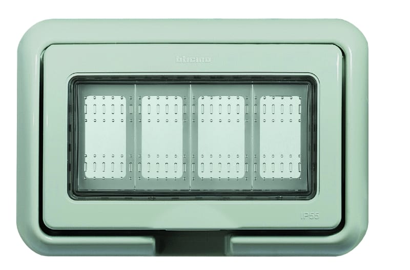 BTICINO S.P.A. - BTI25604 IDROBOX MATIX - COPERCHIO IP55 4P GRIGIO