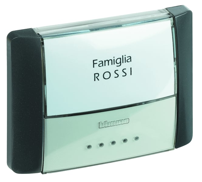 BTICINO S.P.A. - BTI26108L IDROBOX - PULSANTE TARGA IP55 ANTRACITE