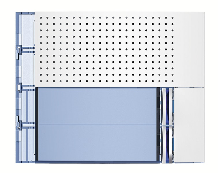 BTICINO BTI351022 FRONTALE PORTER BASE 2 PULSANTI ALLWHITE