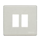 BTICINO - BTI500/2/AL MAGIC - PLACCA 2P SCATOLA TONDA ALLUMINI