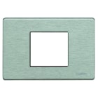 BTICINO - BTI503/23A/AL MAGIC - PLACCA 2P CENTRATI ALLUMINIO