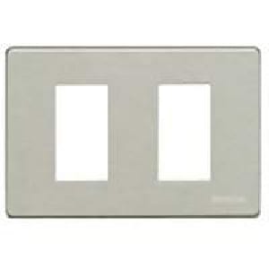 BTICINO S.P.A. - BTI503/2A/AL MAGIC - PLACCA 2P ALLUMINIO