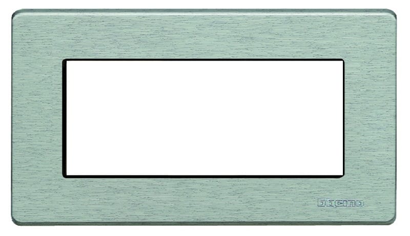BTICINO BTI504/4A/AL MAGIC - PLACCA 4P ALLUMINIO