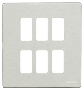 BTICINO S.P.A. - BTI506/6/X MAGIC - PLACCA 3+3P OXIDAL