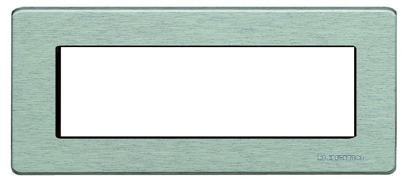 BTICINO BTI506L/6A/AL MAGIC - PLACCA 6P ALLUMINIO