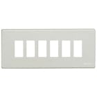 BTICINO - BTI506L/6/AL MAGIC - PLACCA 6P ALLUMINIO