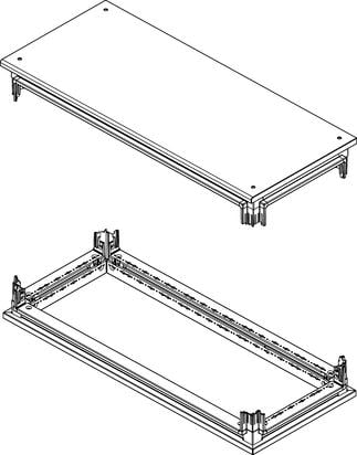 BTICINO BTI91801/38C MAS HDX - BASE TESTA PANN CIECHI 350X850