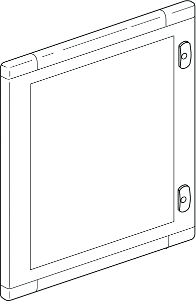 BTICINO S.P.A. - BTI92630V MAS MDX - PORTA VETRO 600X600