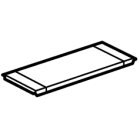 BTICINO - BTI93300PP MAS LDX 400 - PIASTRA PASSACAVI VANO EST