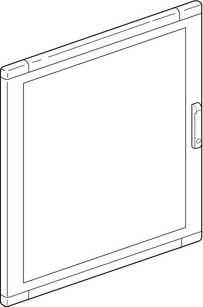 BTICINO BTI93850V MAS LDX - PORTA VETRO 850X1000