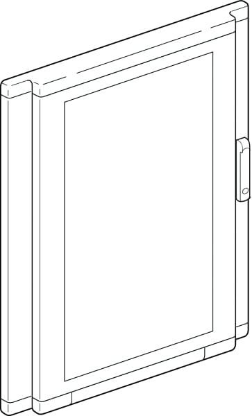 BTICINO BTI93850VB MAS LDX - PORTA BOMBATA VETRO 850X1000