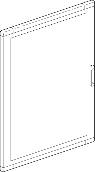 BTICINO BTI93870V MAS LDX - PORTA VETRO 850X1400