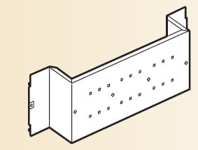 BTICINO S.P.A. - BTI9781P/TN MAS - PIASTRA M250-400 L=850