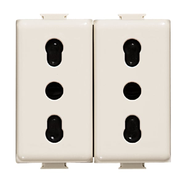 BTICINO S.P.A. - BTIA5180/2 MATIX MAGIC - PRESA 10/16A DUPLEX