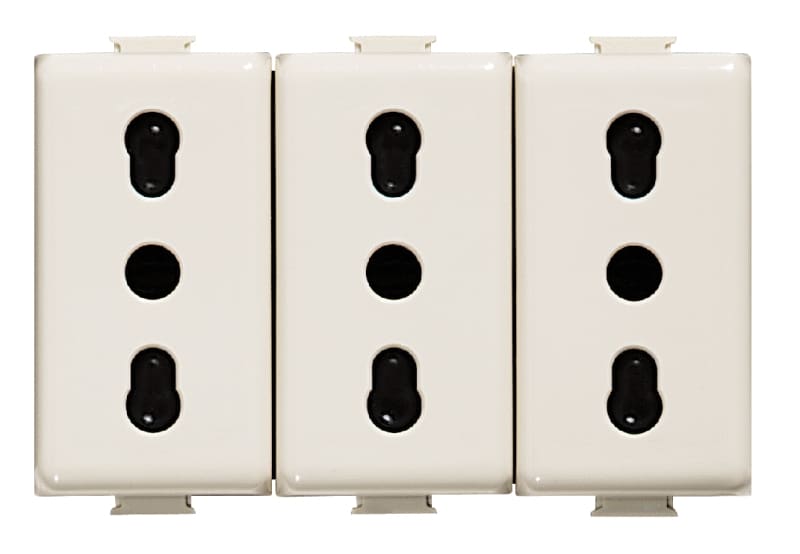 BTICINO S.P.A. - BTIA5180/3 MATIX MAGIC - PRESA 10/16A TRIPLEX