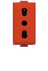 BTICINO S.P.A. - BTIA5180RAB MATIX - PRESA STD ITA 10/16A ROSSA ANTIB