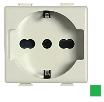 BTICINO S.P.A. - BTIA5440X2V MATIX MAGIC - PRESA SCHUKO 2P+T VERDE